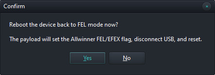 Confirm Reboot to FEL
