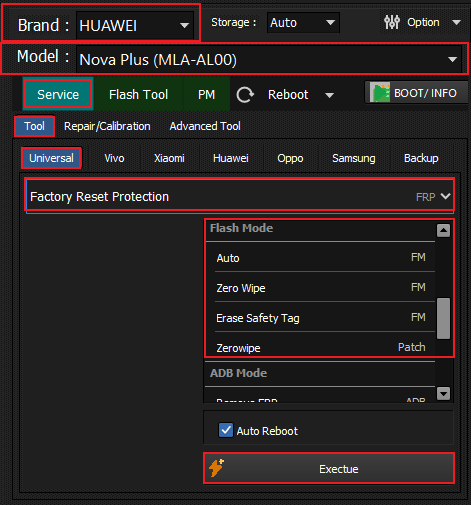 Huawei Qualcomm FRP Remove