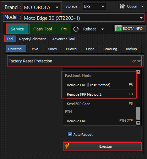 Motorola Qualcomm FRP Remove by Fastboot