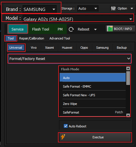 Samsung Qualcomm Factory Reset