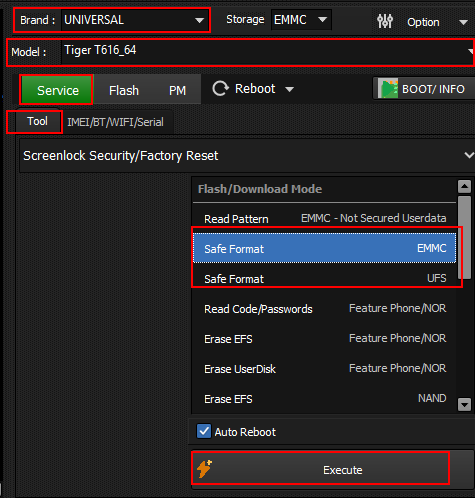 Infinix Unisoc Factory Reset