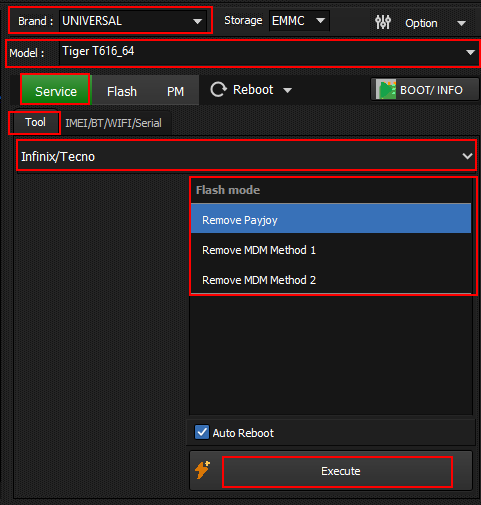 Infinix/Tecno Payjoy Remove